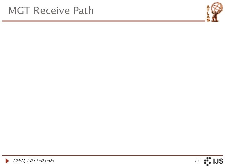 MGT Receive Path CERN, 2011 -05 -05 17 