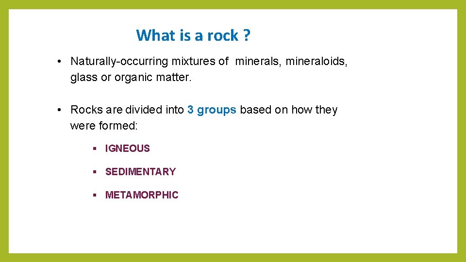 ROCKS 1 2 nd Year Biology Class Faculty