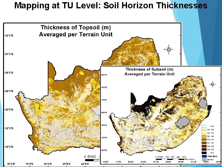 Mapping at TU Level: Soil Horizon Thicknesses Mapping at TU Level: Soil Horizon Thicknesses