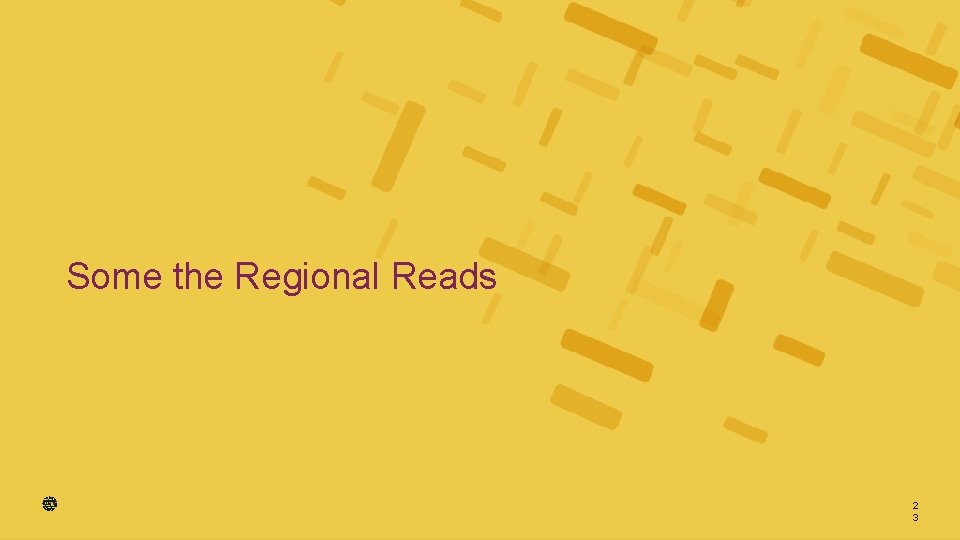 Some the Regional Reads 2 3 