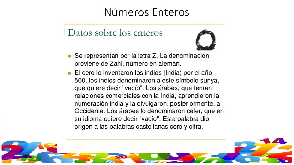 Números Enteros 