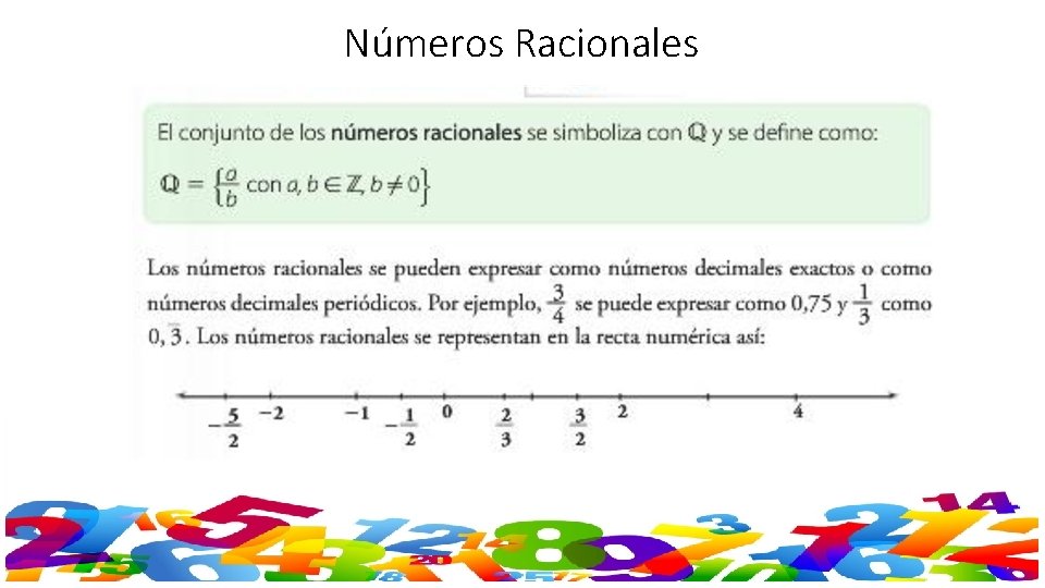 Números Racionales 