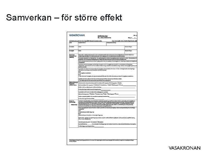 Samverkan – för större effekt 