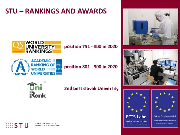 STU – RANKINGS AND AWARDS position 751 - 800 in 2020 position 801 -