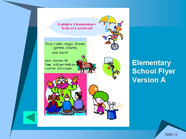 Elementary School Flyer Version A Slide 12 