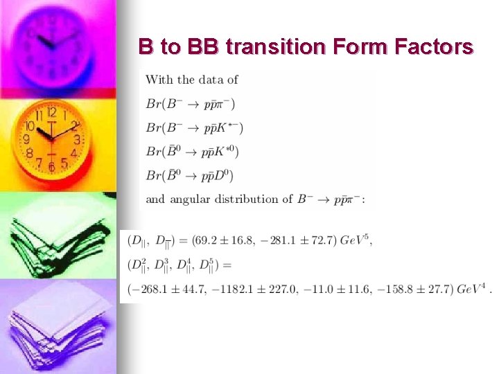 B to BB transition Form Factors 