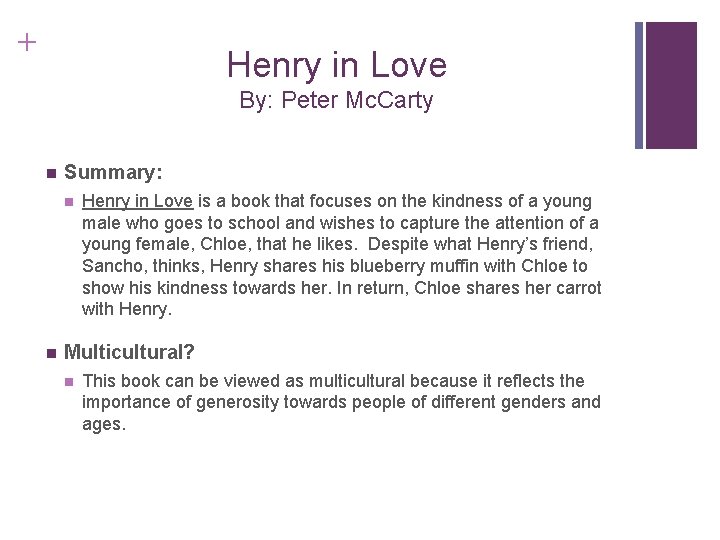+ Henry in Love By: Peter Mc. Carty n Summary: n n Henry in