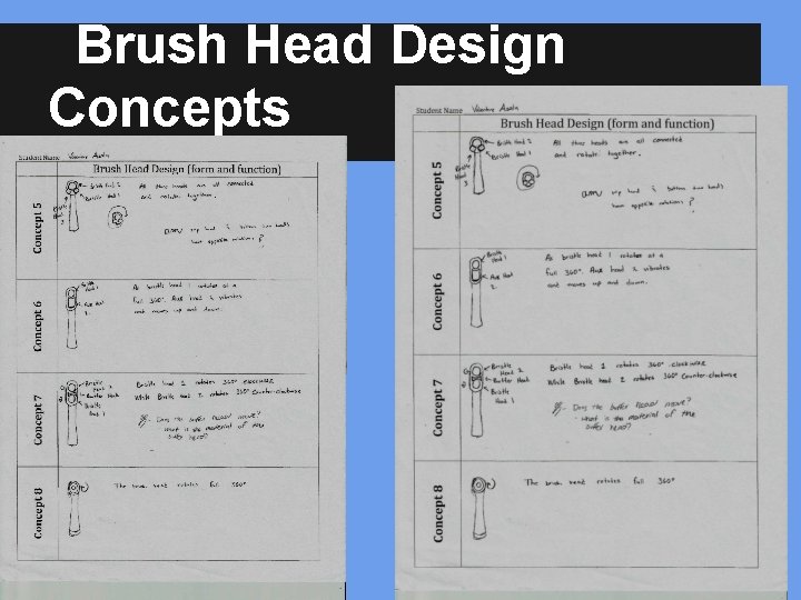 Brush Head Design Concepts 