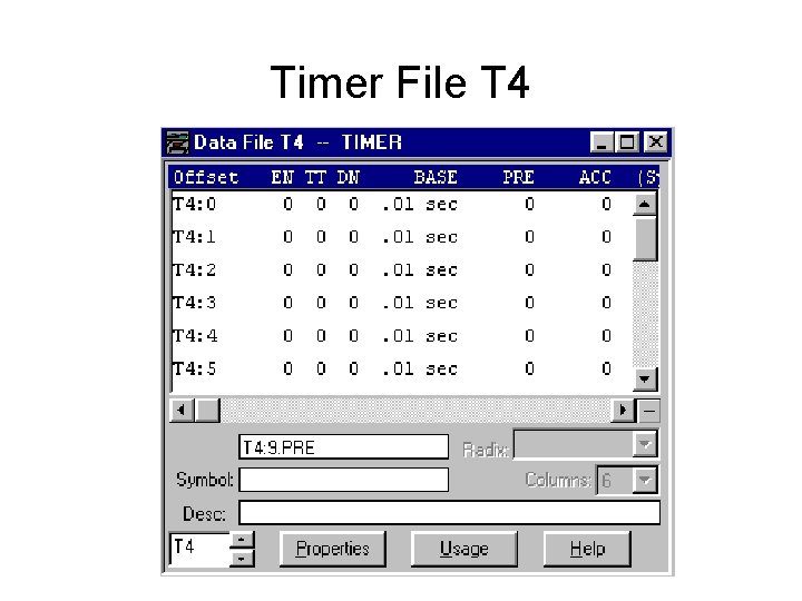 Timer File T 4 