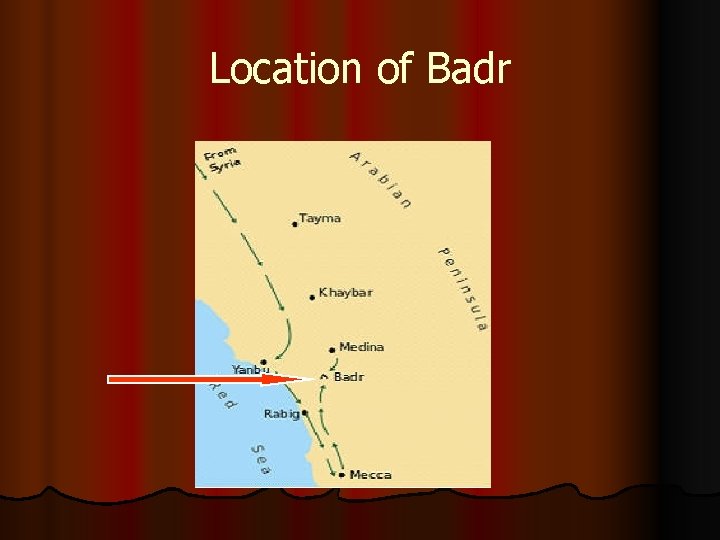 Location of Badr 