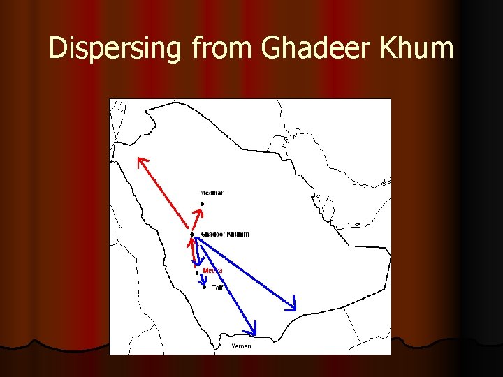 Dispersing from Ghadeer Khum 