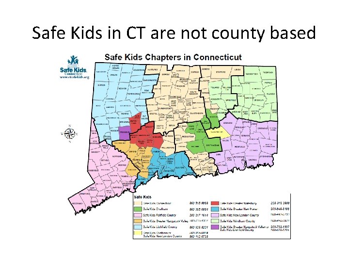 Safe Kids in CT are not county based 