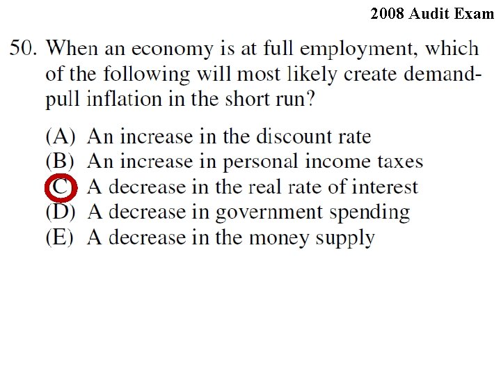 2008 Audit Exam 