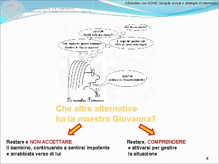 Il Bambino con ADHD: famiglia scuola e strategie di intervento Milano, 10 Febbraio 2012