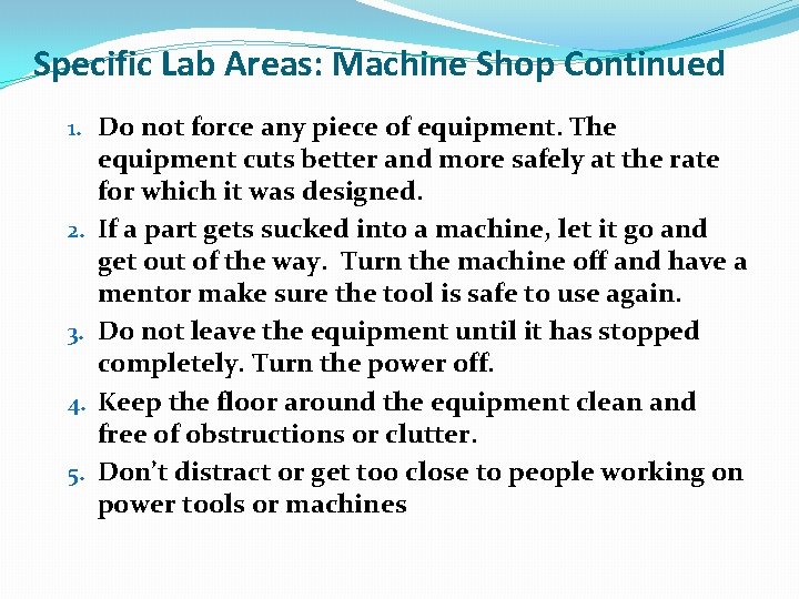 General Lab Safety Presentation Beach Cities Robotics Team