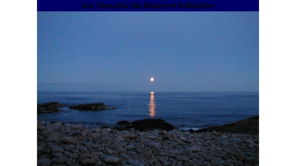UG: Describe the Nature of Reflection 