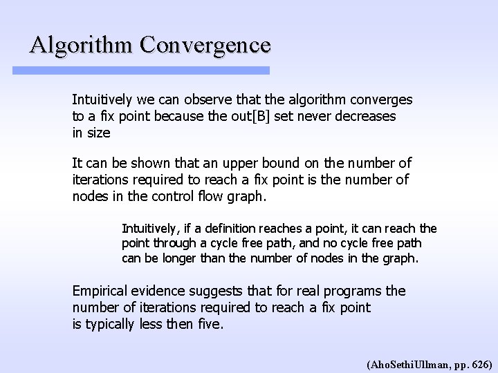 Algorithm Convergence Intuitively we can observe that the algorithm converges to a fix point Algorithm Convergence Intuitively we can observe that the algorithm converges to a fix point