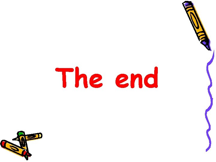 The end 