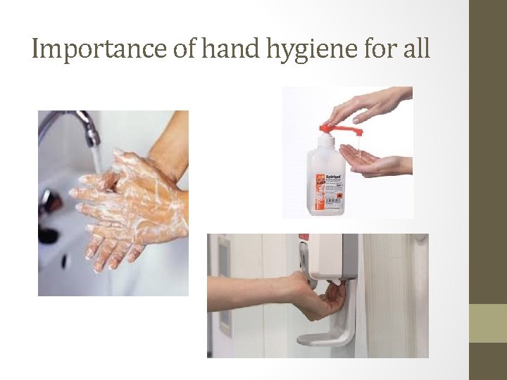 Importance of hand hygiene for all 