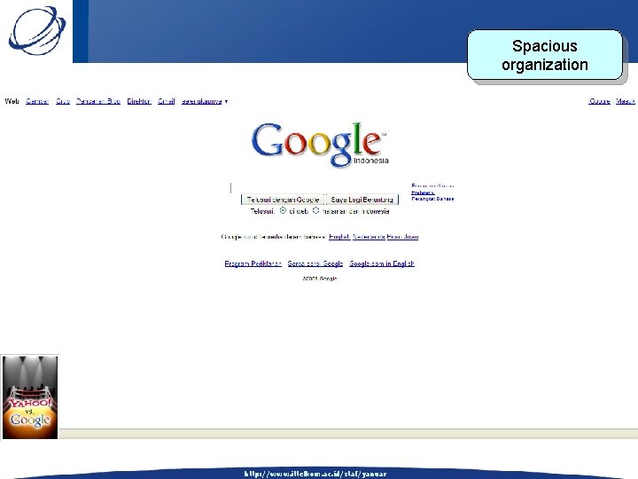 Spacious organization http: //www. ittelkom. ac. id/staf/yanuar 