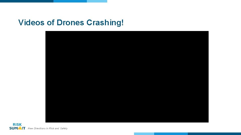 Videos of Drones Crashing! New Directions in Risk and Safety 