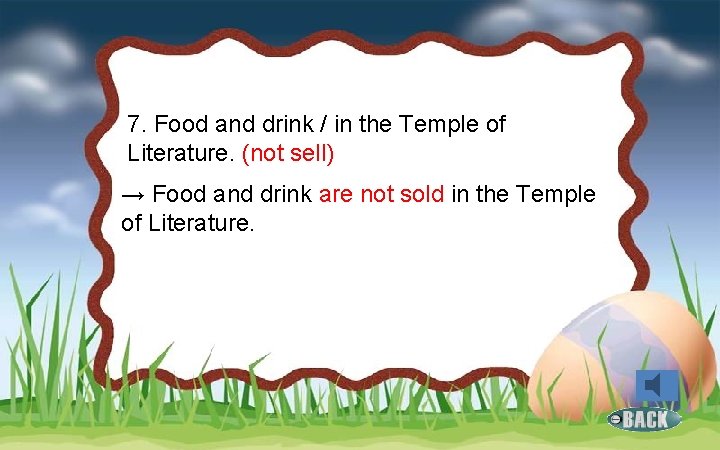 7. Food and drink / in the Temple of Literature. (not sell) → Food