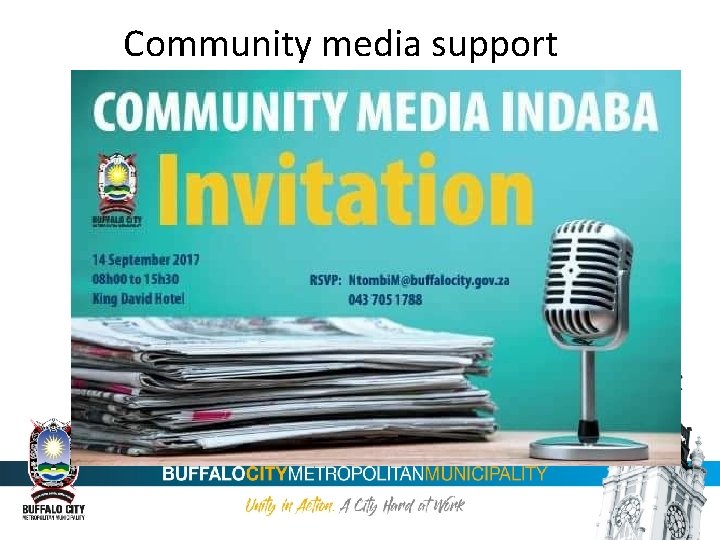 Community media support 