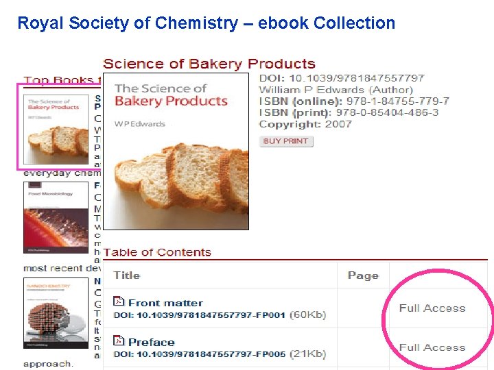 Royal Society of Chemistry – ebook Collection YOUR LOGO 