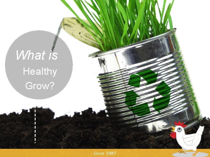 What is Healthy Grow? - Since 1987 - What is Healthy Grow? - Since 1987 -