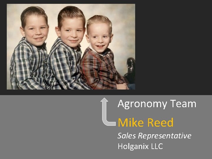 Agronomy Team Mike Reed Sales Representative Holganix LLC Agronomy Team Mike Reed Sales Representative Holganix LLC