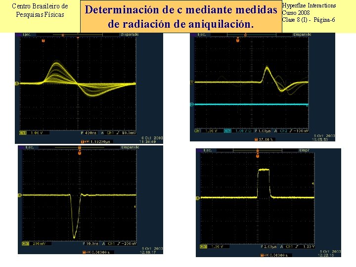 Centro Brasileiro de Pesquisas Físicas Determinación de c mediante medidas de radiación de aniquilación.