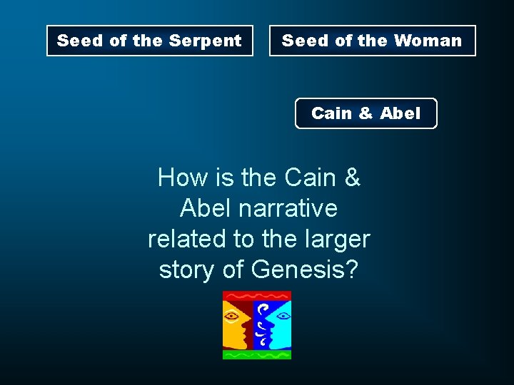 Seed of the Serpent Seed of the Woman Cain & Abel How is the