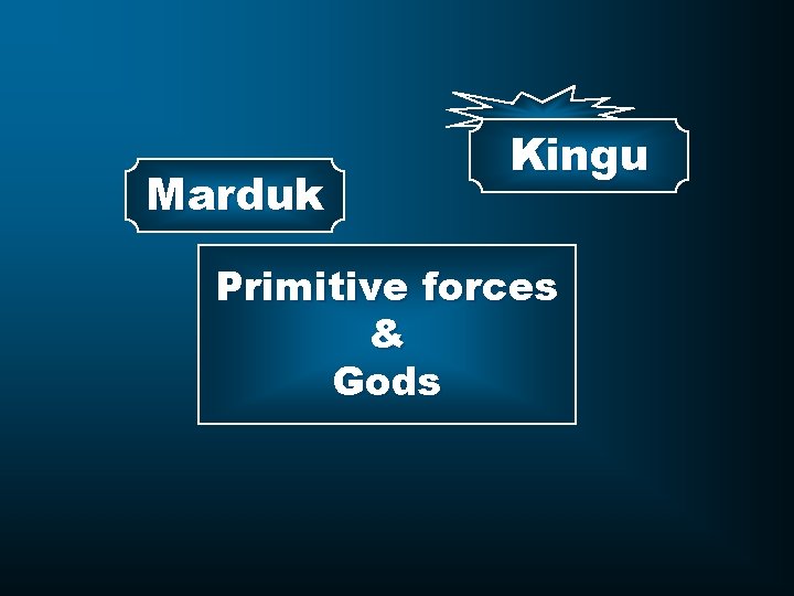 Marduk Kingu Primitive forces & Gods 