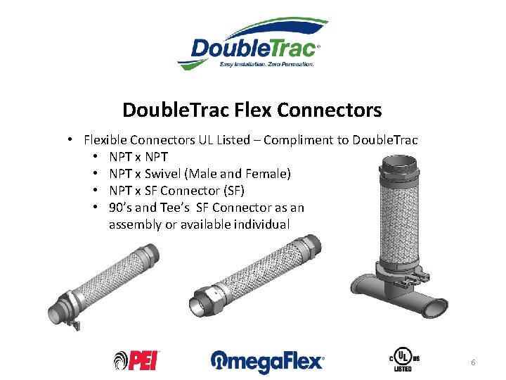 Double Trac Flex Connectors BY OMEGAFLEX 1 Omega