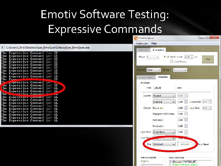 Emotiv Software Testing: Expressive Commands 