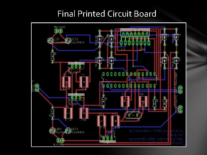 Final Printed Circuit Board 