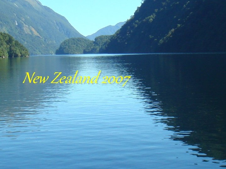 New Zealand 2007 