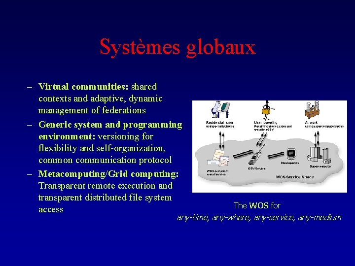 Systèmes globaux – Virtual communities: shared contexts and adaptive, dynamic management of federations –