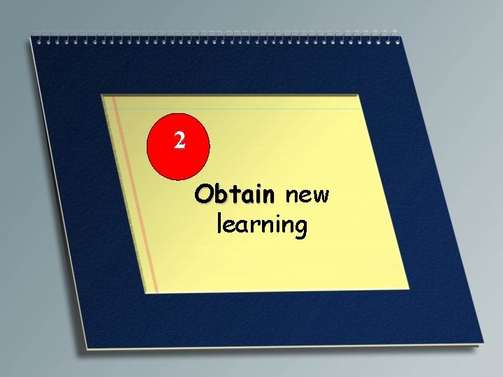 2 Obtain new learning 