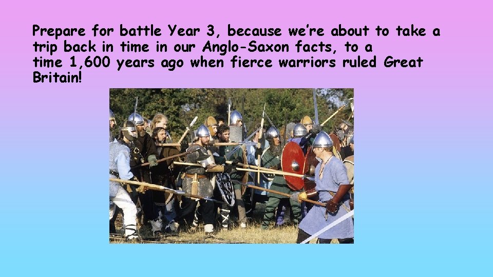 Prepare for battle Year 3, because we’re about to take a trip back in