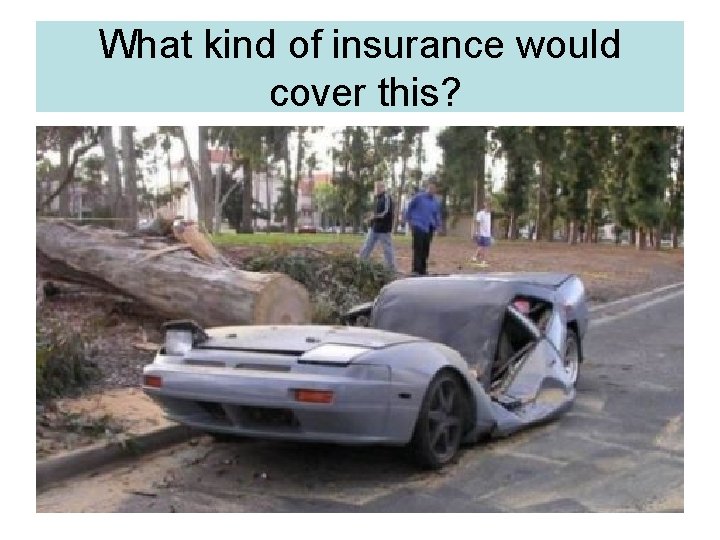 What kind of insurance would cover this? 