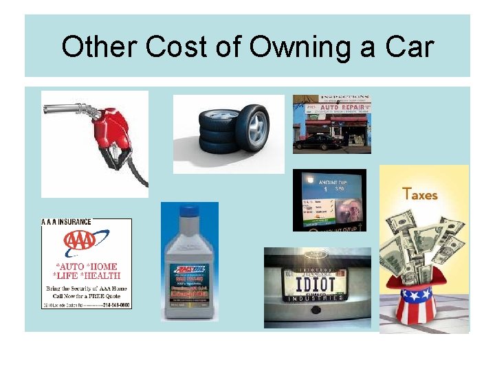 Other Cost of Owning a Car 