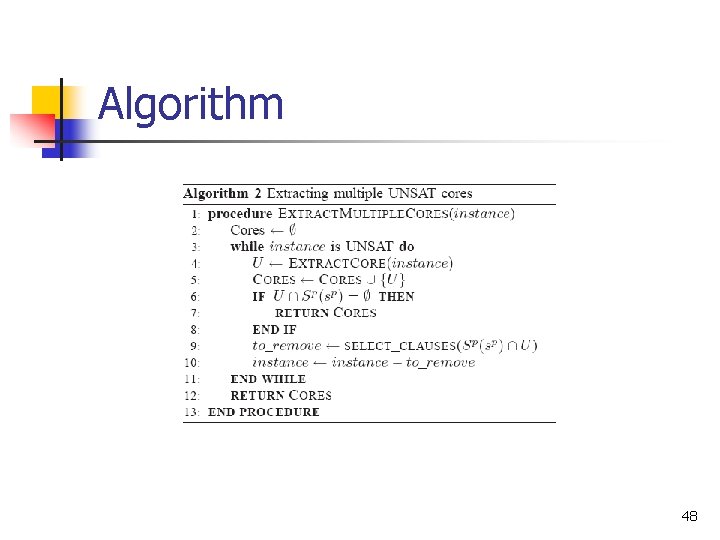 Algorithm 48 