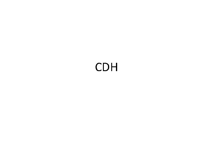 CDH 