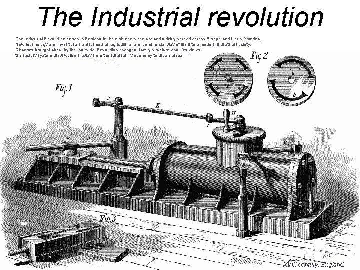 The Industrial revolution The Industrial Revolution began in England in the eighteenth century and