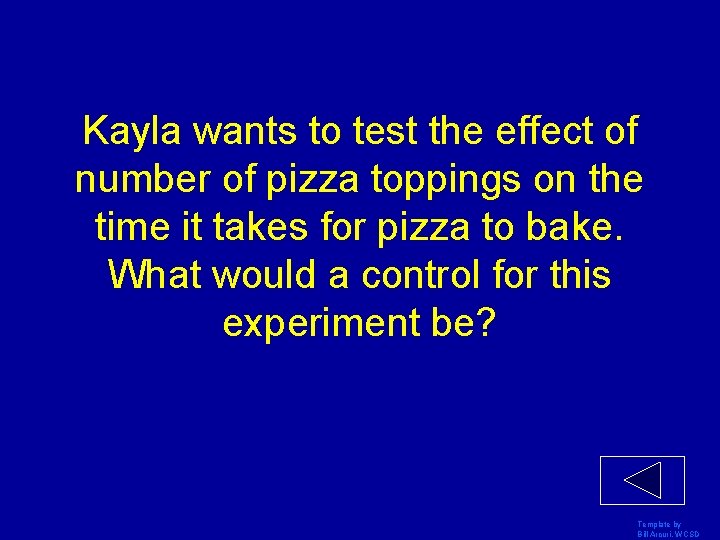 Kayla wants to test the effect of number of pizza toppings on the time