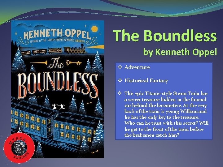 The Boundless by Kenneth Oppel v Adventure v Historical Fantasy v This epic Titanic-style