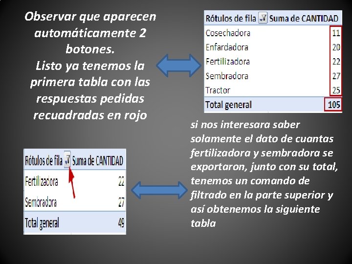 Observar que aparecen automáticamente 2 botones. Listo ya tenemos la primera tabla con las