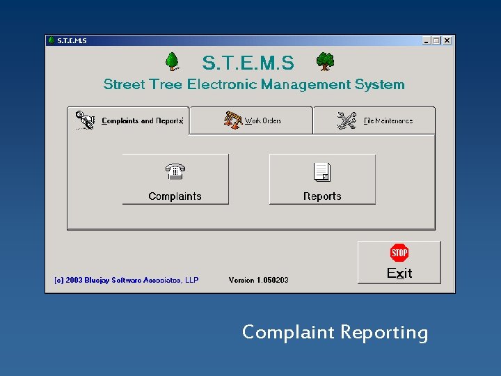 Complaint Reporting 