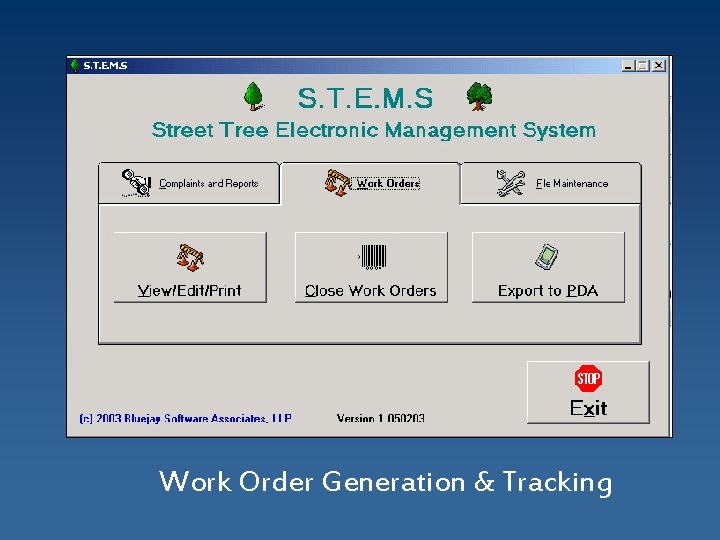 Work Order Generation & Tracking 